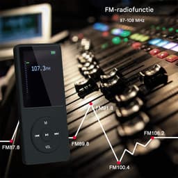 Draagbare MP3 Speler 8GB Met Verliesloze Geluidskwaliteit En 70 Uur Accuduur — thumbnail 4