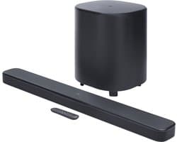 JBL Bar 500 MKII - 5.1 Dolby Atmos Soundbar - Draadloze Subwoofer met Verbeterde Bas - Home Cinema Systeem - HDMI eARC - WiFi, AirPlay & Chromecast - TV Soundbar - Zwart