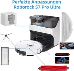 De accessoirekit Geschikt voor de Roborock S7 Pro Ultra/Roborock S7 MaxV Ultra bevat: 1 rolborstel, 1 zelfreinigende borstel, 2 HEPA-filters, 4 zijborstels, 4 dweilpads en 4 stofzakken. — thumbnail 2