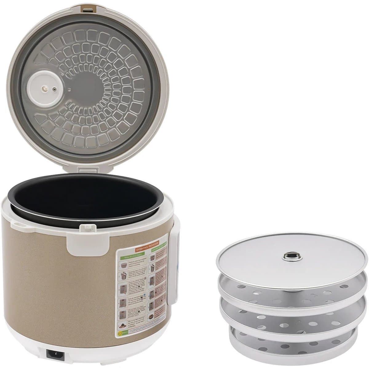 Zwarte Knoflook Fermenter - Fermenteren - Fermentor - Keukenmachine - 5L — afbeelding 1