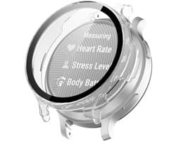 Watch case screenprotector - hoesje - gehard glas - geschikt voor Garmin Lily 2 Active - transparant