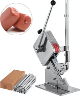 Worstenvuller sluitemachine - Worstmaker - Clipper - Handmatige Sealer - 8000 Stuks Clips Voor Verpakking — thumbnail 1