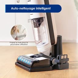 Steelstofzuiger Draadloos - Steelstofzuiger - Stofzuiger - Steelstofzuiger Snoerloos - LCD - 18V - Li-ion-accu - Wit - Krachtige Zuigkracht - Nat-droogzuiger — thumbnail 3