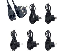 5 stuk EU Power Kabel Voedingskabel Stroomkabel Mickey Mouse C5 1.2m Voor Laptop Computer Monitor Printer