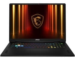 MSI Vector 18 HX AI A2XWIG-638NL - Gaming Laptop - Core Ultra 9 - RTX 5080 - 32GB/2000GB - 240 Hz - RTX 5080