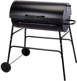 BBQ XL Houtskoolbarbecue - Cilindervorm - Grilloppervlak (LxB) 71 x 35 cm - Zwart — thumbnail 5