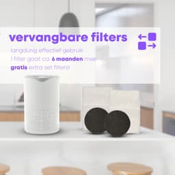 Luchtreiniger - Air Purifier - Mini Luchtreiniger met Ionisator / Actieve Koolstof - Vervangbaar HEPA Filter - UV lamp — thumbnail 5
