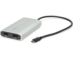 OWC USB-C naar Dual HDMI 4K Adapter met DisplayLink – Geschikt voor M1 Macs, Mac en PC – Wit