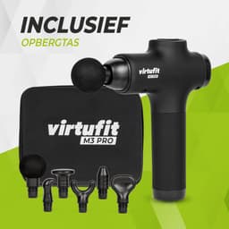 VirtuFit M3 Pro Premium Massage Gun - 6 opzetstukken - Oplaadbaar - Spier Massage - Draadloos - Inclusief Opbergkoffer - Professioneel — thumbnail 3