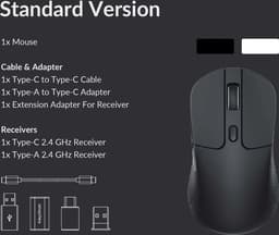 Keychron M3 draadloze RGB muis wit — thumbnail 4