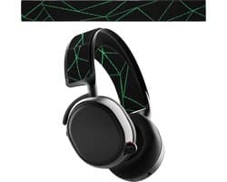 kwmobile vervangende koptelefoonband voor SteelSeries Arctis 7 / Arctis 9 / Arctis 9X / Arctis PRO koptelefoon band - Nylon zachte hoofdband voor hoofdtelefoon in zwart / neon groen