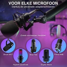 Sensic SA 30 Microfoon Arm Zonder Microfoon - Microfoon Statief - Boom Arm - Standaard - Met 15cm Verhoger — thumbnail 2