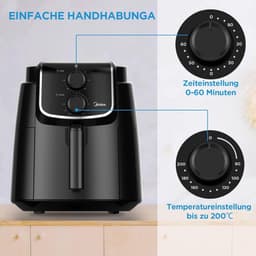 Airfryer XL 4 liter met Dual Cyclone Technologie - Gezonder Frituren met 90% Minder Vet — thumbnail 2