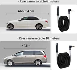 Dashcam Met Achteruitrijcamera - 4k - 10 Inch - IPS-touchscreen - Spiegelcamera Voor Auto - Touchscreen - Videorecorder - Achteruitkijkspiegel - Dashcam -Voor En Achter Camera - Spiegel - Bewegingsdetectie en Parkeerstand - — thumbnail 2