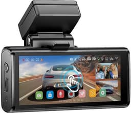 AZDome Dashcam M580 Pro 5K 3CH Wifi Auto Video Recorder 64gb + Interieur en Achter Camera Zwart — thumbnail 1