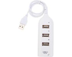 Scoby - USB Splitter - 4 Extra Poorten - USB Hub - USB Multipoort Adapter voor Laptop - USB 2.0 - Wit