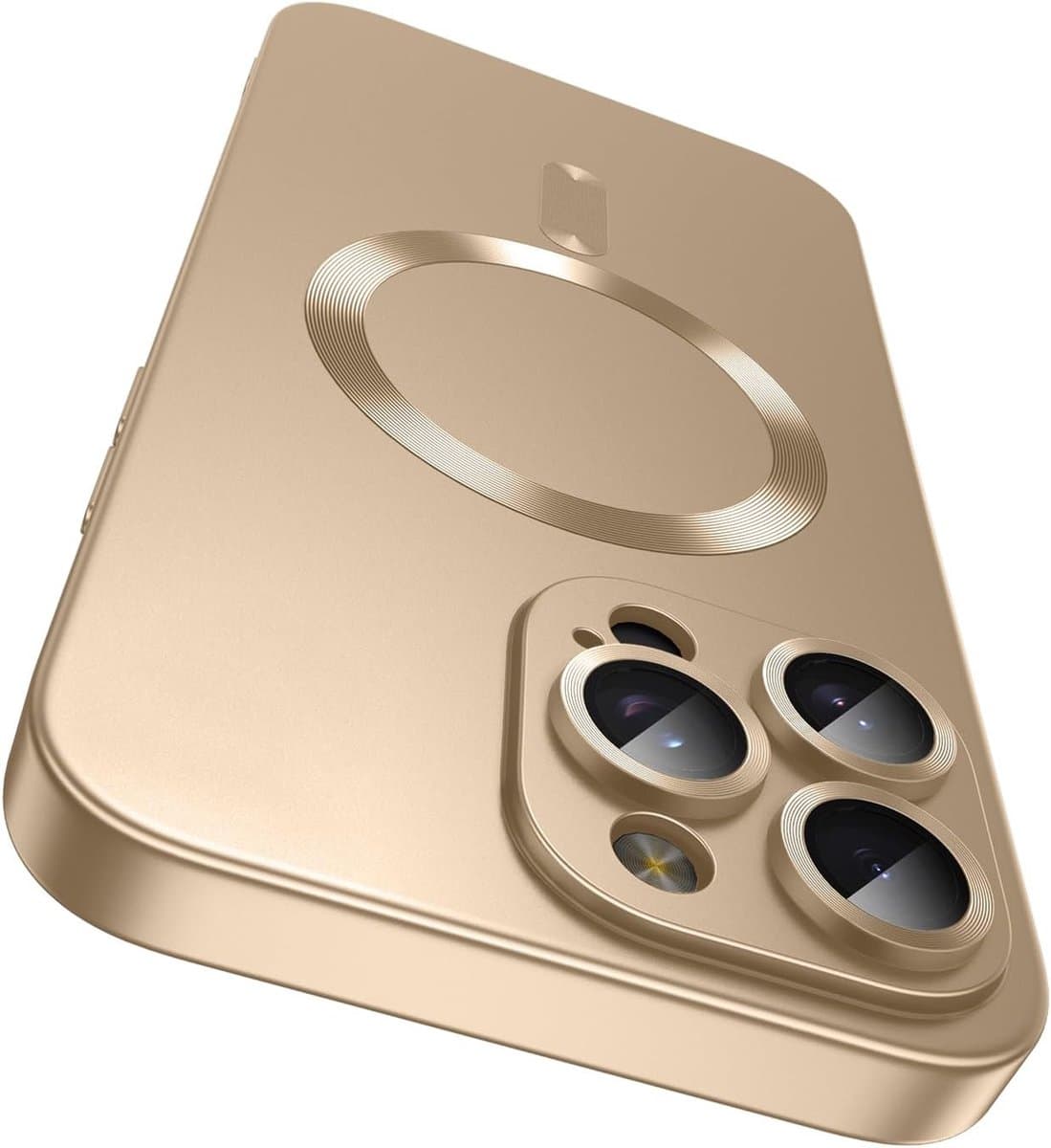 AziLine Magnetische Premium Goud Hoes voor iPhone 16 Pro Max – Stijlvolle Bescherming met Ingebouwde MagSafe en Camera Lens Bescherming Geschikt voor Apple iPhone 16 Pro Max — afbeelding 1