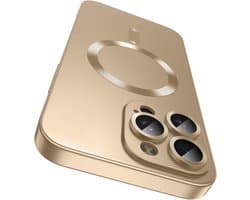 AziLine Magnetische Premium Goud Hoes voor iPhone 16 Pro Max – Stijlvolle Bescherming met Ingebouwde MagSafe en Camera Lens Bescherming Geschikt voor Apple iPhone 16 Pro Max