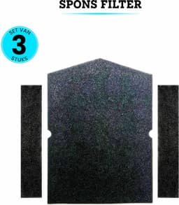 Somstyle Schuim Filter Set Geschikt voor Miele Wasdroger - 3 Stuks - Droger Accessoires - Schuimfilter - Zwart — thumbnail 5