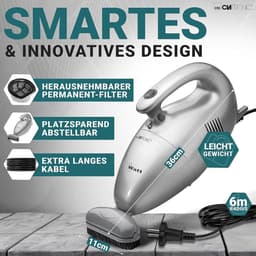 Handstofzuiger met 700 Watt & laag gewicht voor kussens-auto's-computers Vacuum Cleaner met 6m kabel & permanent stoffilter — thumbnail 4