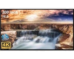 Groot 200 inch videoprojectiescherm 16:9 - Wasbaar en draagbaar voor thuis en kantoor