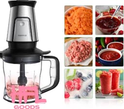HFL Goods 3 in 1 Multifunctionele Keukenmachine - 700 Watt Draagbare Juicer - Smoothie Mixer - Voedsel Chopper — thumbnail 5