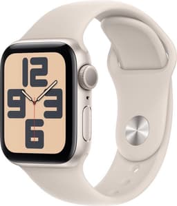 Apple Watch Se GPs 44mm Starlight Sport Band M/l Smartwatch Aluminium — thumbnail 4
