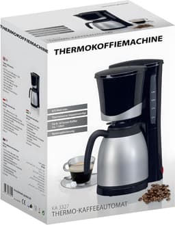 Koffiezetapparaat met Thermoskan - Koffiezetapparaat voor 10 Kopjes - Anti Drup - 1L - RVS — thumbnail 4