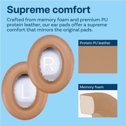 Vervangende Oorkussens voor Bose NC700 / Bose 700 Noise Cancelling Hoofdtelefoon van MMOBIEL - Memory Foam en Protein PU Koptelefoon Oorkussens - Noise Isolation Earpads – Khaki — thumbnail 5
