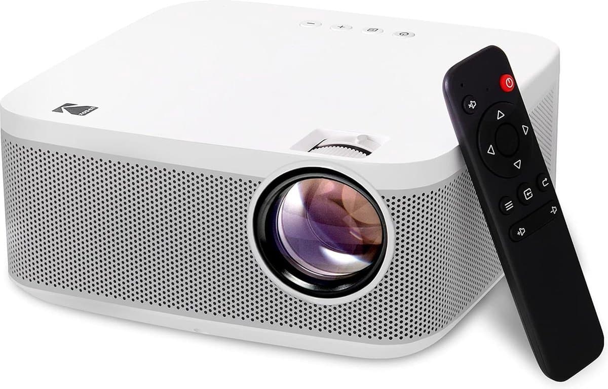 Full HD Multimedia Projector - Mini Portable Compact Home Theater System with Remote Control Native 1080p Video Projection & HDMI Cable Beamer — afbeelding 1