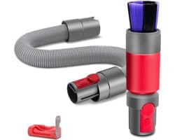 Krasvrije stofborstel + flexibele verlengslang Geschikt voor Dyson V7 V8 V10 V11 V15 Outsize stofzuiger, zachte borstel voor het verwijderen van stof, snoerloze stofzuiger vervangende onderdelen