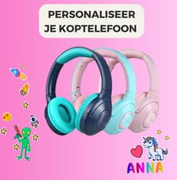 WiseQ Onbreekbare Draadloze Kinderkoptelefoon – Koptelefoon Kind Geluidsdempend – Draadloze Koptelefoon Kind Bluetooth – Over Ear – 45 Uur Batterij – Met Microfoon – Volumebegrenzer – Mintgroen Roze — thumbnail 10