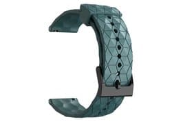 22mm Groen B Sportief Siliconen Horlogeband universeel - Band aanzet 22 mm - Horlogebandje Voor Analoog en smartwatch