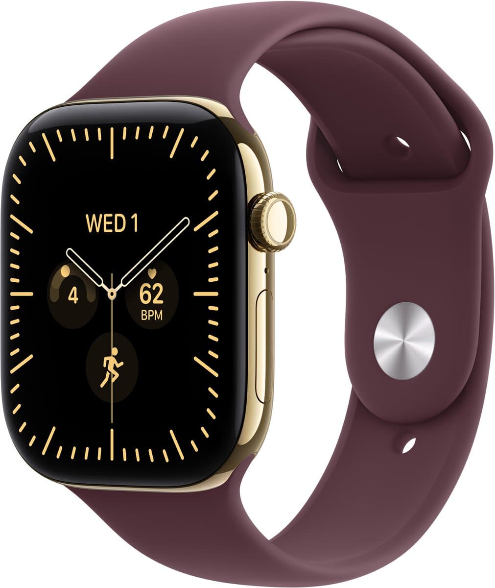 Apple Watch Series 12 Cellular 42mm Goud Titanium Sportband M/L — afbeelding 1