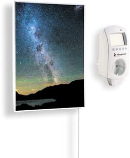 Infrarood Beeldverwarming 300 Watt - Slimme Thermostaat - 50x60 cm - Elektrisch - Voor Binnen - Vloermontage — thumbnail 1