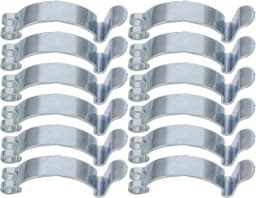 20 Stuks Metalen Luchtfilter Beugel Clip Veer Klem voor Luchtfilterbehuizing Snel Te Monteren Vervangingsonderdeel voor Auto Luchtinlaat Trillingsdempend Geluidsarm Geschikt voor — thumbnail 1