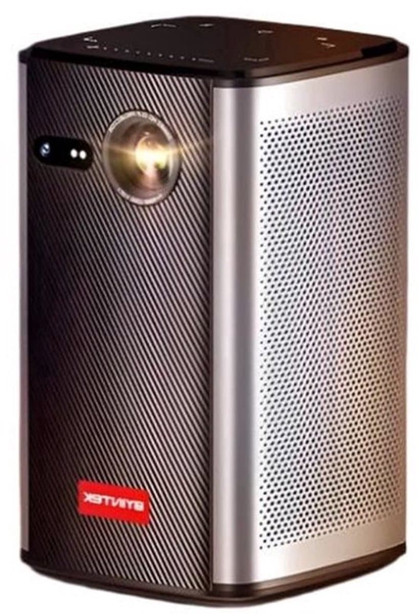 Byintek - P70 - Beamer - Projector Beamer - Mini Meamer - 960x540dpi - 20W - DLP Automatische focus - met WiFi - 300 ANSI Lumens - Zwart — afbeelding 1