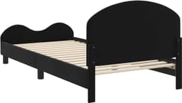 Bedframe van zwart fluweel, 90 x 200 cm — thumbnail 4