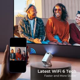 Mini-Projector - X1 Pro - 13,6 x 11,15 x 8,5 cm - Compacte Android 13 Projector met 4K Ondersteuning - Voor Thuisbioscoop en Streaming — thumbnail 3