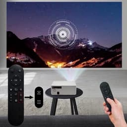 Alincoo - E700 - Beamer - Projector Beamer - Mini Meamer - 4k - Full HD 1080P - 1920x1080dpi - Automatische focus - 5G - met WiFi - 28000 Lumens - Wit — thumbnail 2