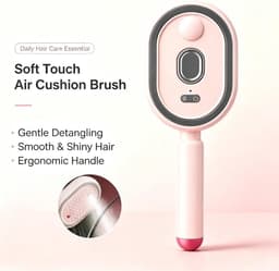 Elektrische stoomborstel, oplaadbaar, massagekam met luchtkussen en elektrische spray, 3-in-1 haarstoomborstel, voor alle haartypes — thumbnail 4