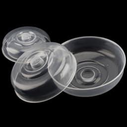 Voedselafdekkingen Set van 8 - Kunststof Plaatafdekkingen - Hittebestendig - Stoomventilatiegat - Maten 14/17/20/23 cm - Transparant PP-plastic - Magnetronhoezen — thumbnail 5