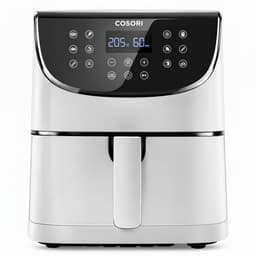 Airfryer 5,5 liter 1700W met 11 programma's digitale heteluchtfriteuse met touchscreen en antiaanbakmand wit — thumbnail 1