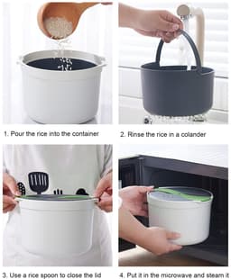 Magnetron Rijstkokker met 2L Capaciteit — thumbnail 5