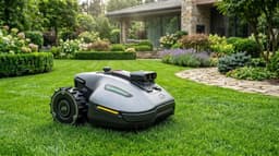 Robotmaaier Zonder Begrenzingskabel - Slimme Draadloze Cijfermatige Grasmaaier Robot met AI TrueVision Navigatie & Mini Garage - Hellingshoek 45% - Geschikt tot 500 m² - Laura Homestore — thumbnail 4