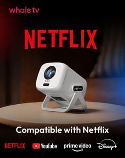 SnelShoppen - Gimbal N5 1080P Mini Beamer met Wifi en Bluetooth, Draagbare Projector met 230° Draaibare Houder en Automatische Correctie voor Feesten, — thumbnail 5
