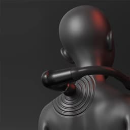 Massagepistool Met Verlengstuk - Rug- En Nekmassageapparaat - 6 Massagekoppen En 3 Standen - Spiermassagepistool — thumbnail 3