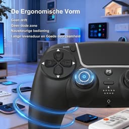 NexZone - PS5 controller - Draadloze Controller - Joystick - PS5 - Game Controller - Zwart — thumbnail 3