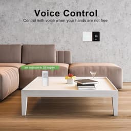 Slimme Wifi Thermostaat - Programmeerbare Regelaar - Temperatuur Beheer - Nauwkeurige Controle - 131x75x136 Mm - Wit — thumbnail 4
