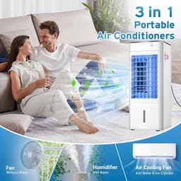 Draagbare Airco - Verkoeler Ventilator - Ruimte Koelen - Zonder Ramen - 73*30*27CM - Mechanisch Type — thumbnail 5